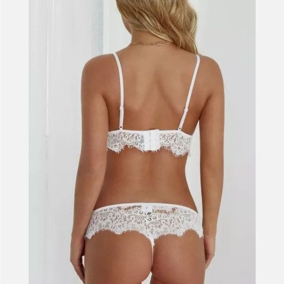 Women Sexy Lingerie Lace Bra Thong Underwear Babydoll Sleepwear Pajamas Sets - Picture 8 of 8